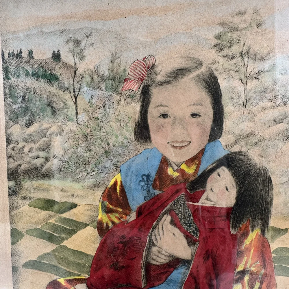 Art “Little Mother” by Willy Seiler — Japanese Cultural