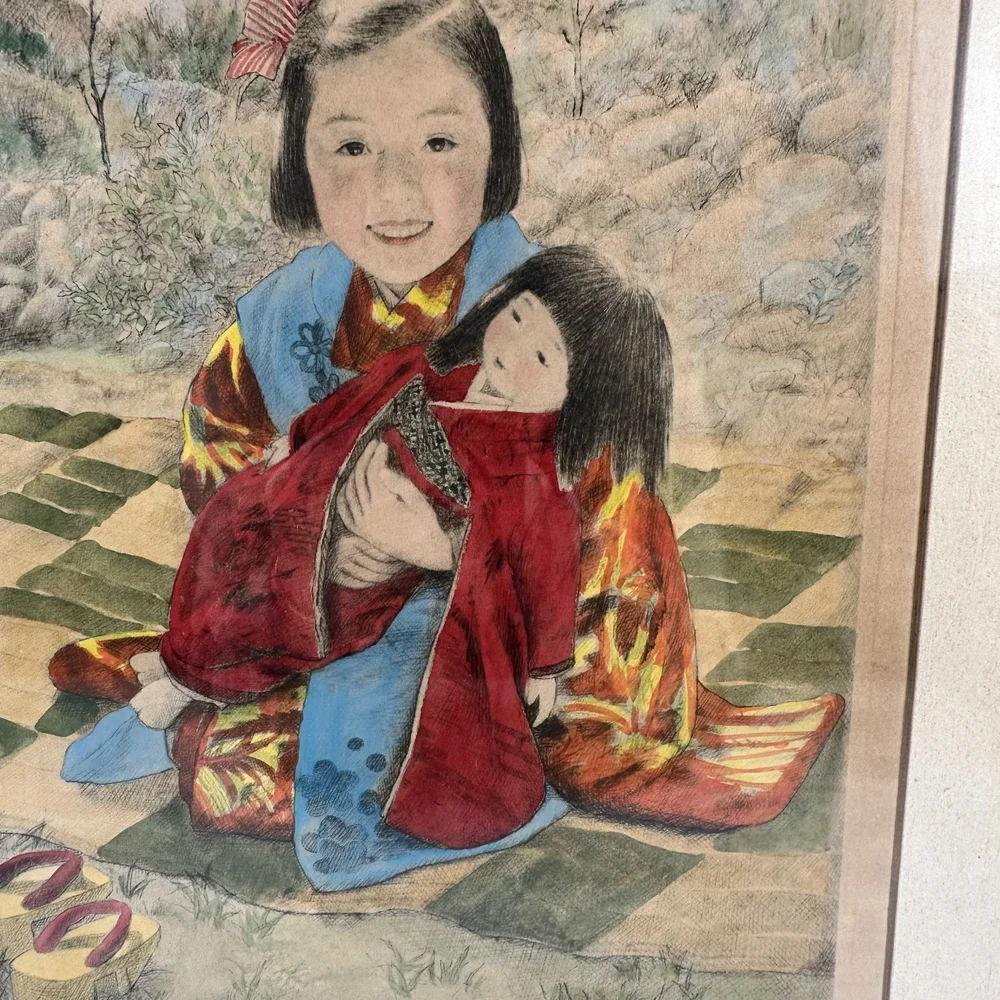 Art “Little Mother” by Willy Seiler — Japanese Cultural