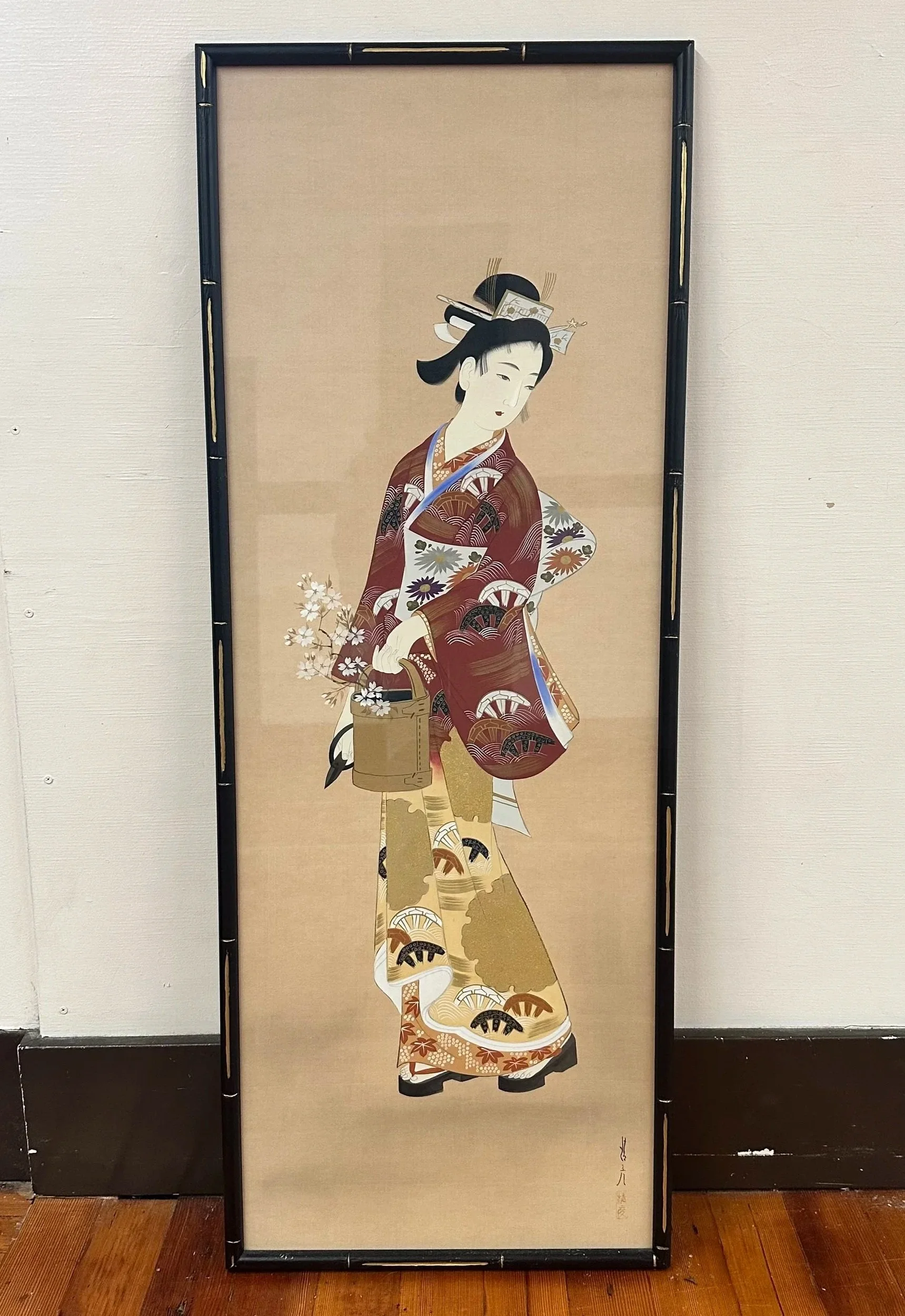 Framed Art “Hotei & Child” — Japanese Cultural & Community Center