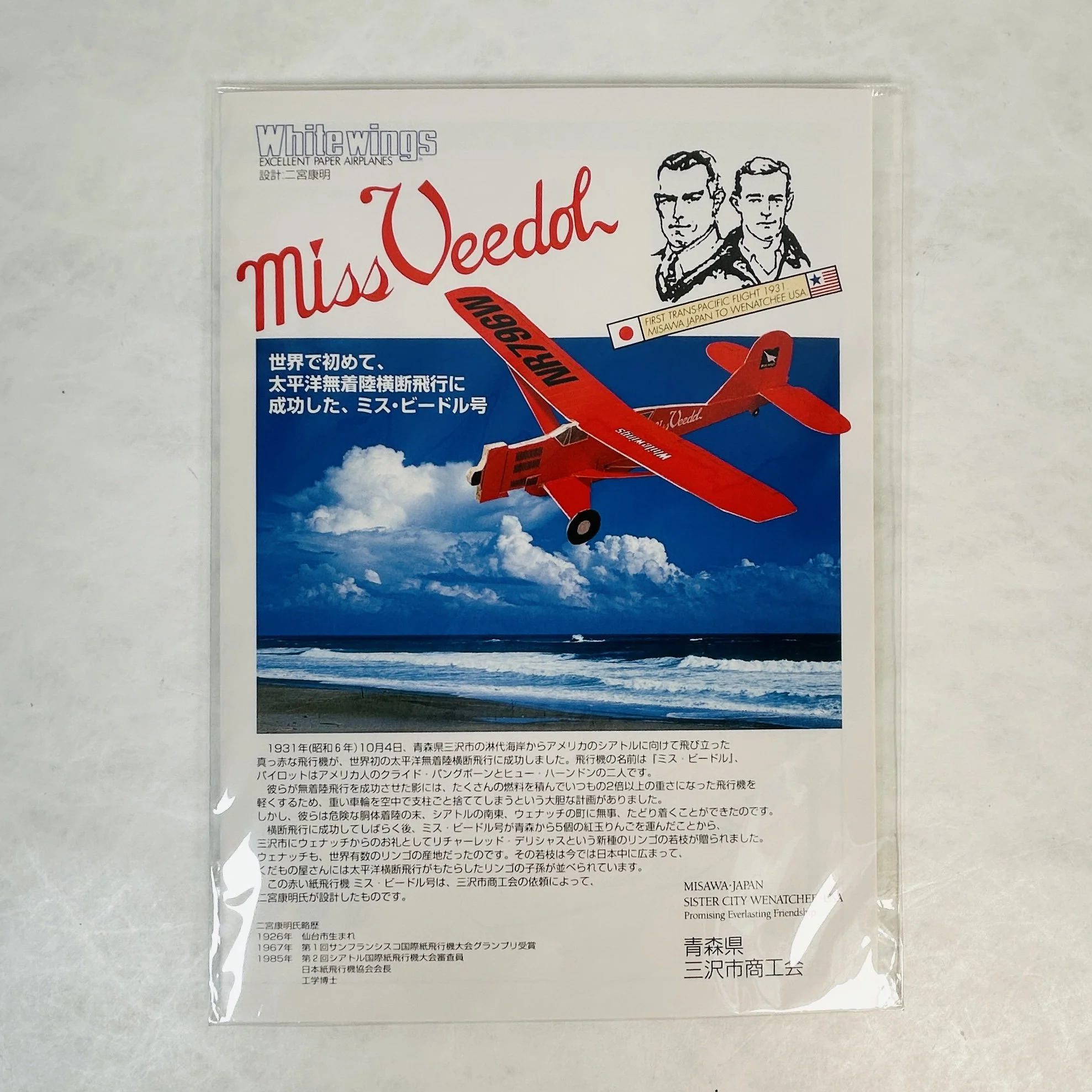 Miss Veedol Paper Plane — Japanese Cultural & Community Center of