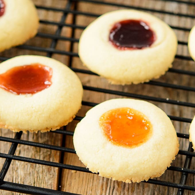 Cornmeal and Pepper Jelly Thumbprints