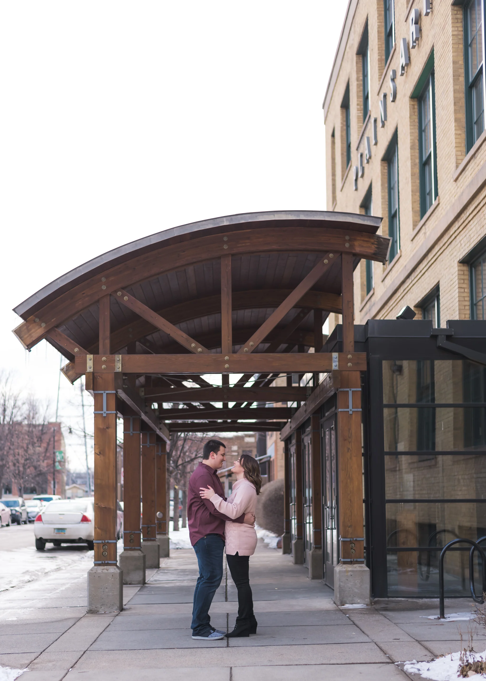 Downtown Fargo Engagement Pictures | Chelsea Joy Photography