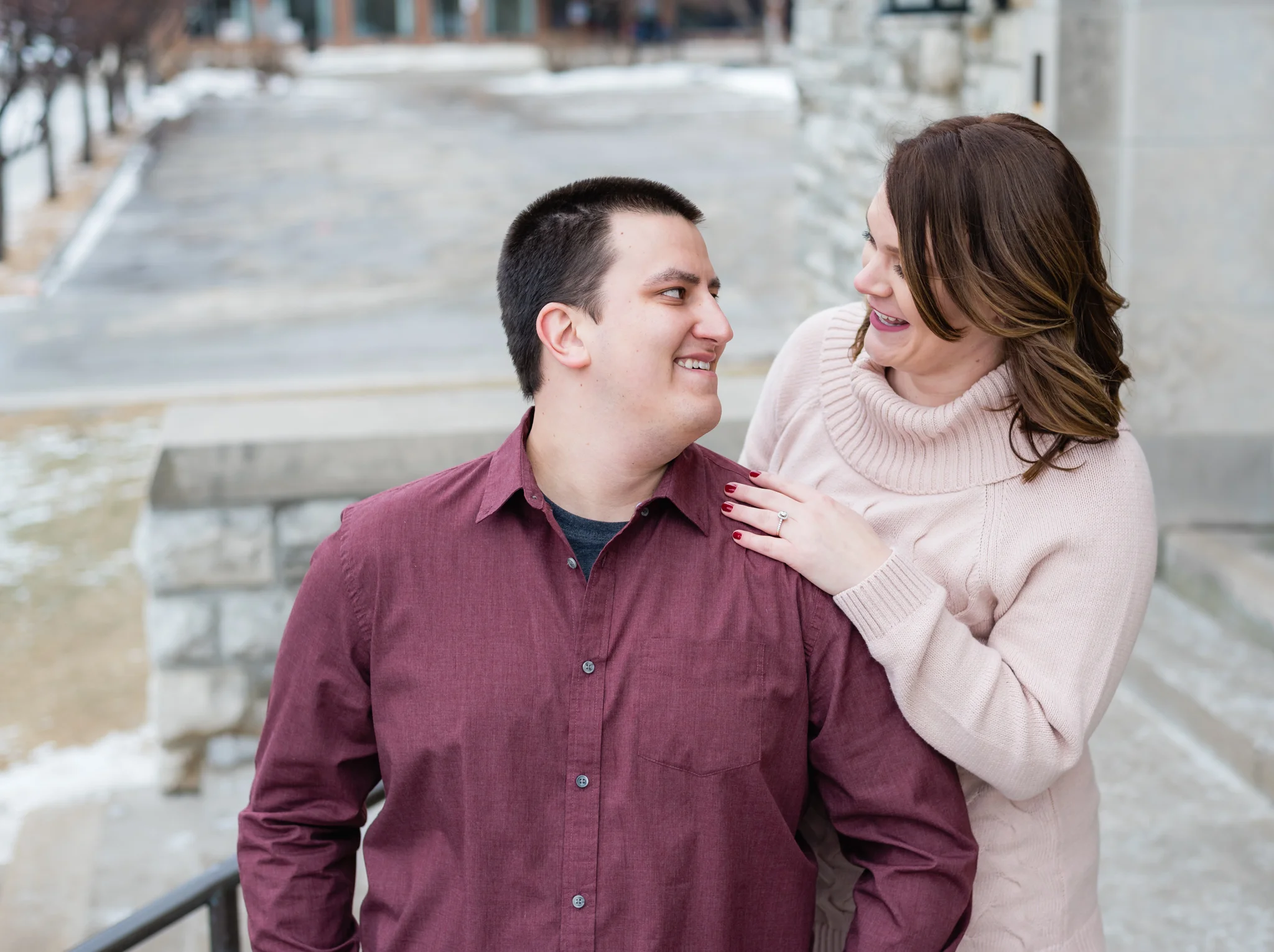 Downtown Fargo Engagement Pictures | Chelsea Joy Photography