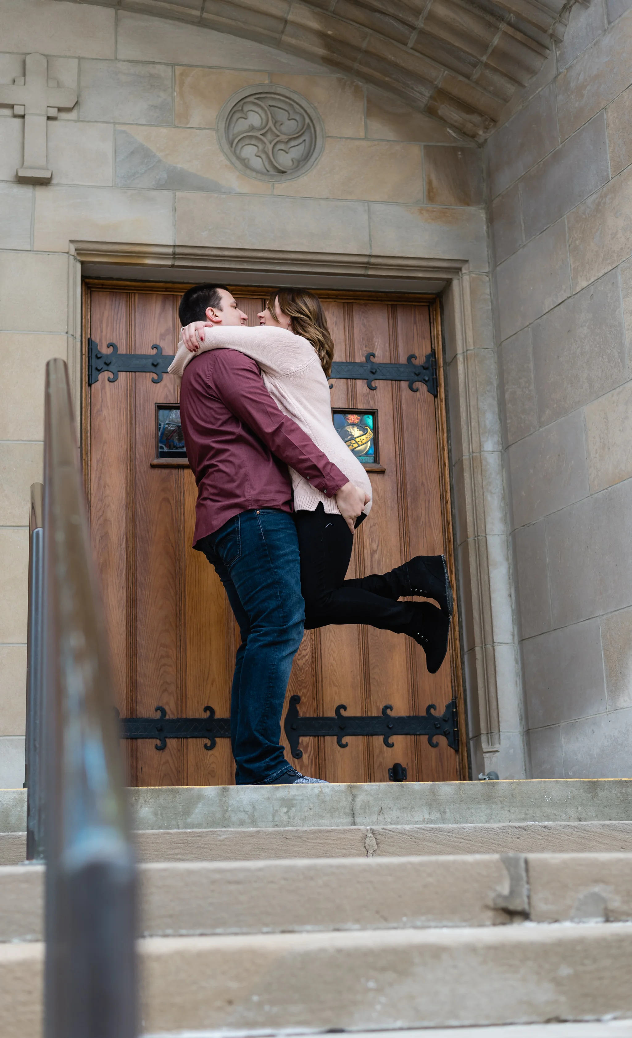 Downtown Fargo Engagement Pictures | Chelsea Joy Photography