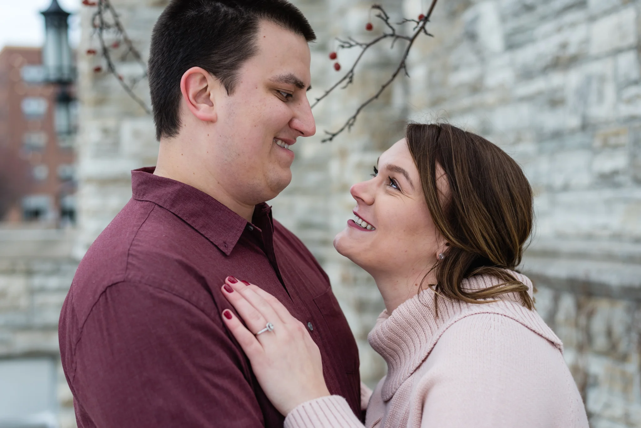 Downtown Fargo Engagement Pictures | Chelsea Joy Photography