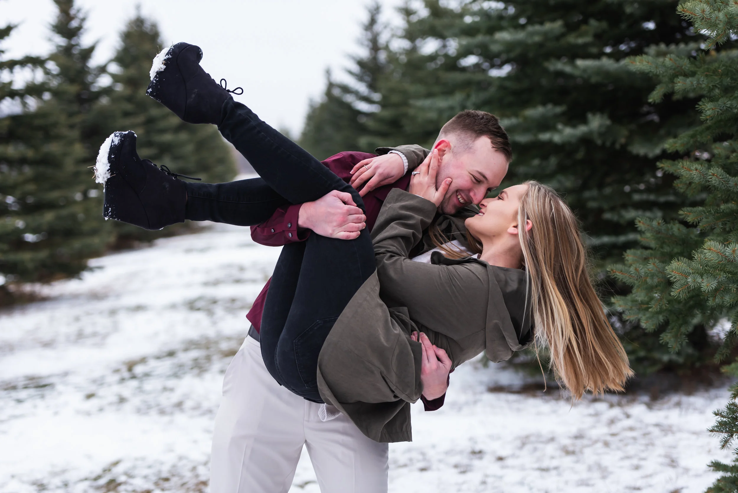 Fargo Winter Engagement Photos - Chelsea Joy Photography