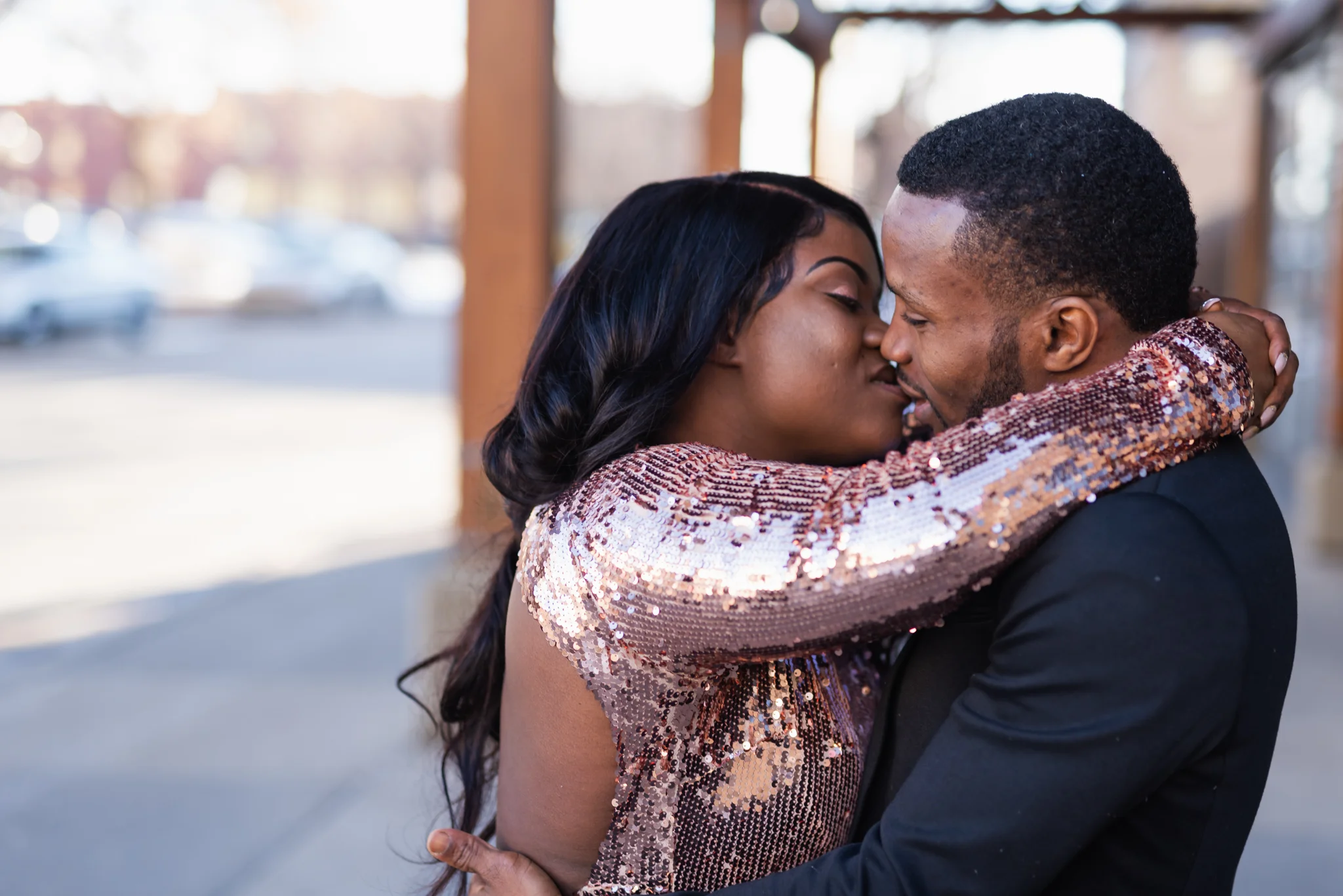Downtown Fargo Winter Engagement Session | Fargo Wedding Photography