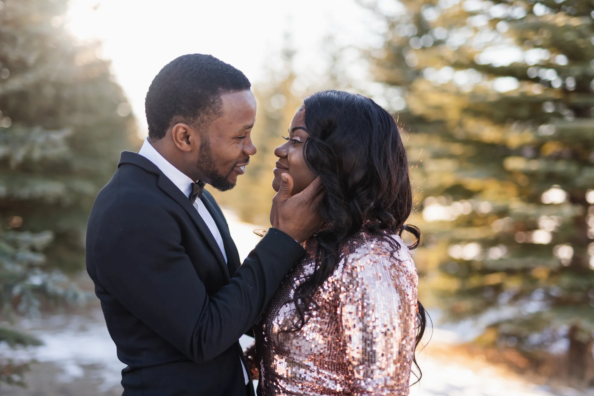 Downtown Fargo Winter Engagement Session | Fargo Wedding Photography