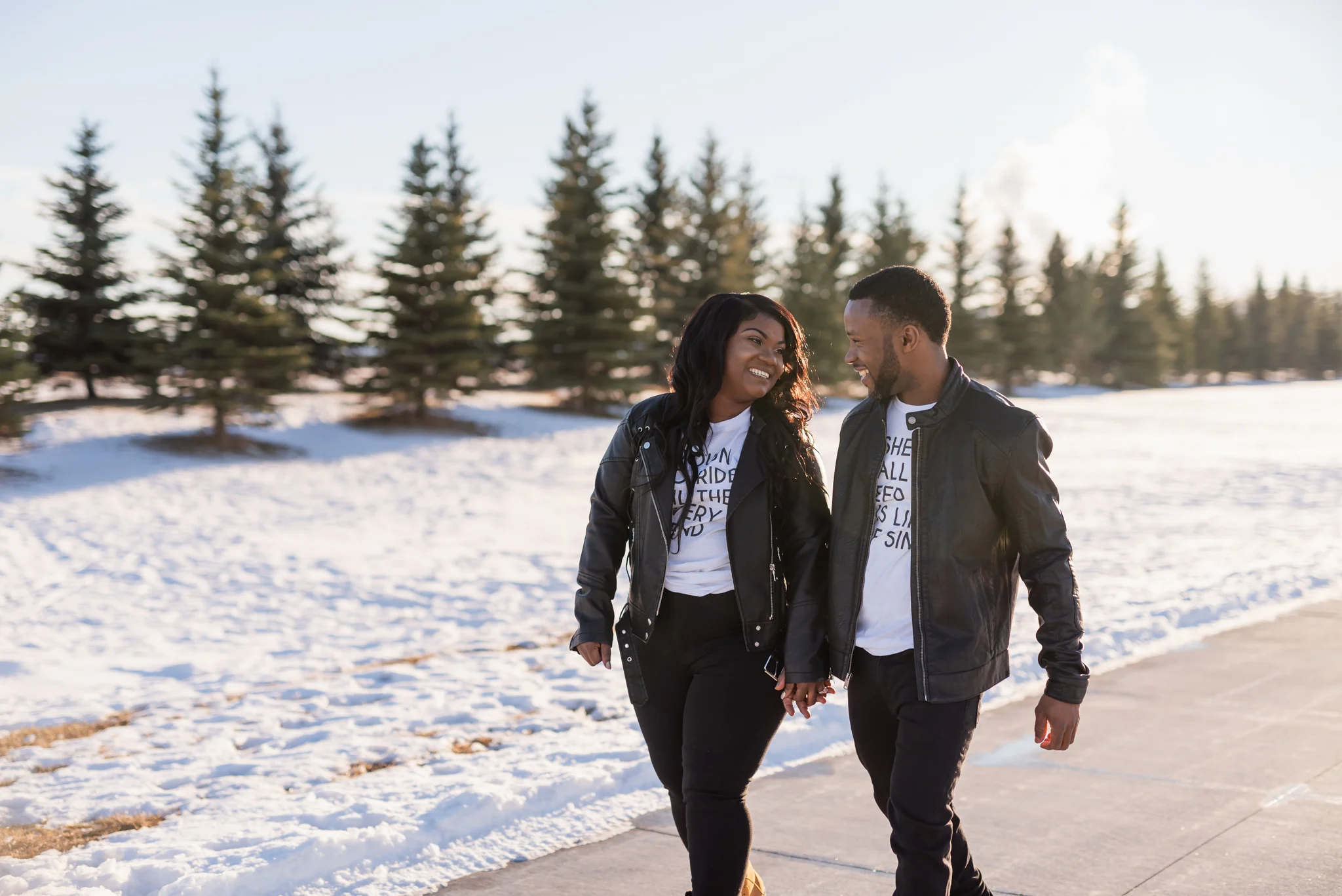 Downtown Fargo Winter Engagement Photographer | Fargo Wedding Photography