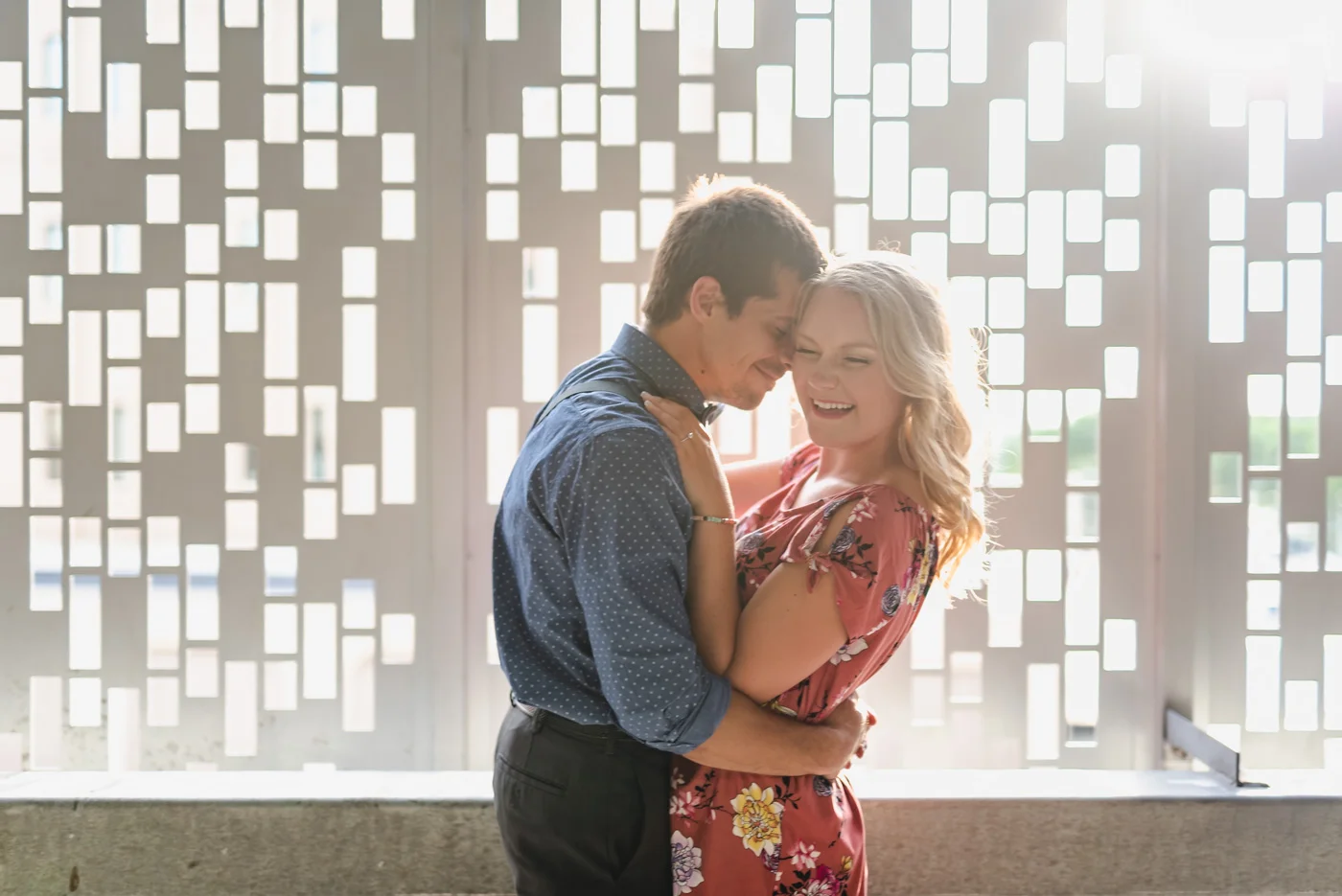 Downtown Fargo ROCO Parking Ramp Engagement Session | Fargo Wedding Photography