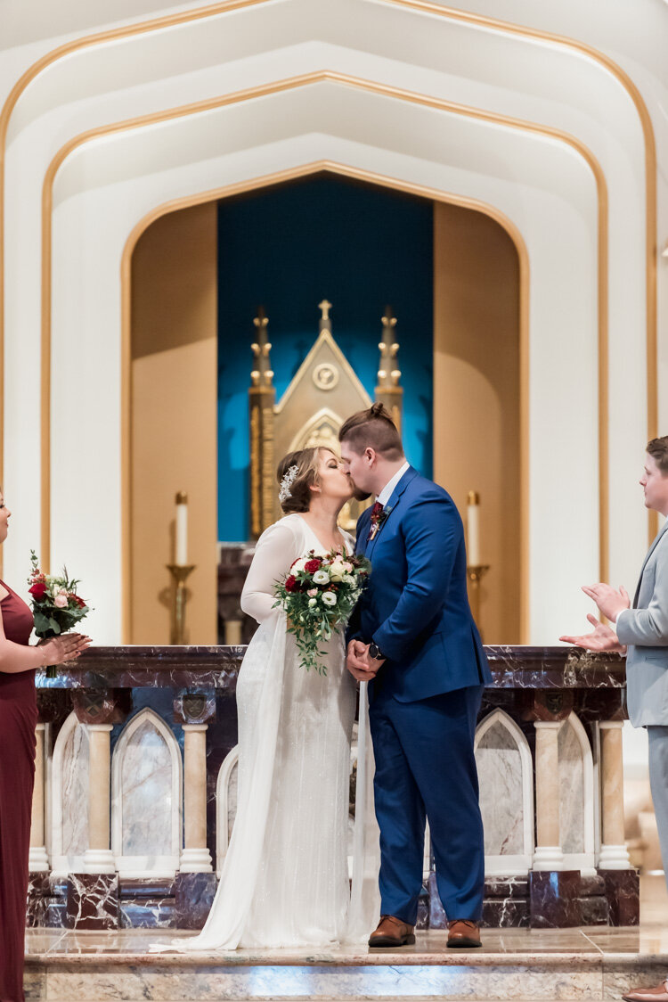 Wedding at Sts. Anne &amp; Joachim Catholic Church in Fargo, North Dakota | Chelsea Joy Photography