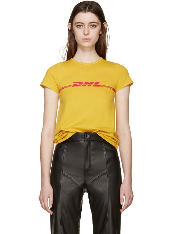 Vetements Yellow DHL T-Shirt