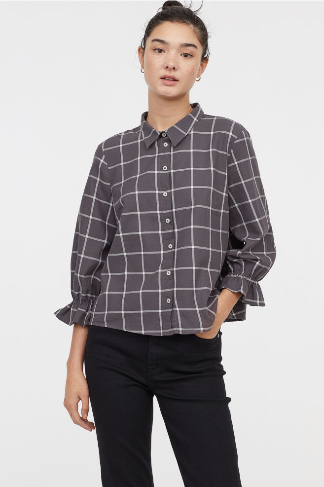 H&M - Check blouse