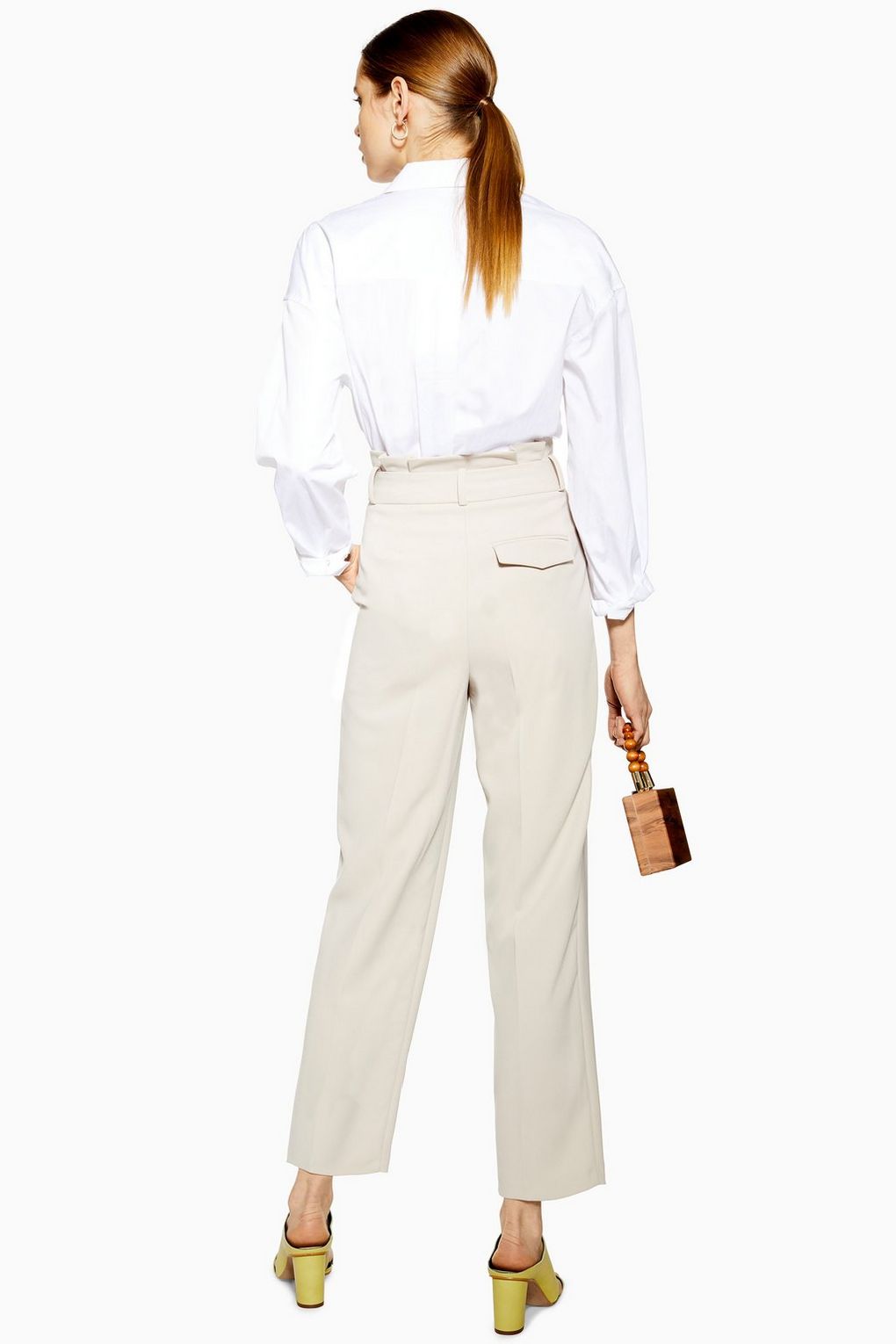Topshop - Paperbag tapered trousers