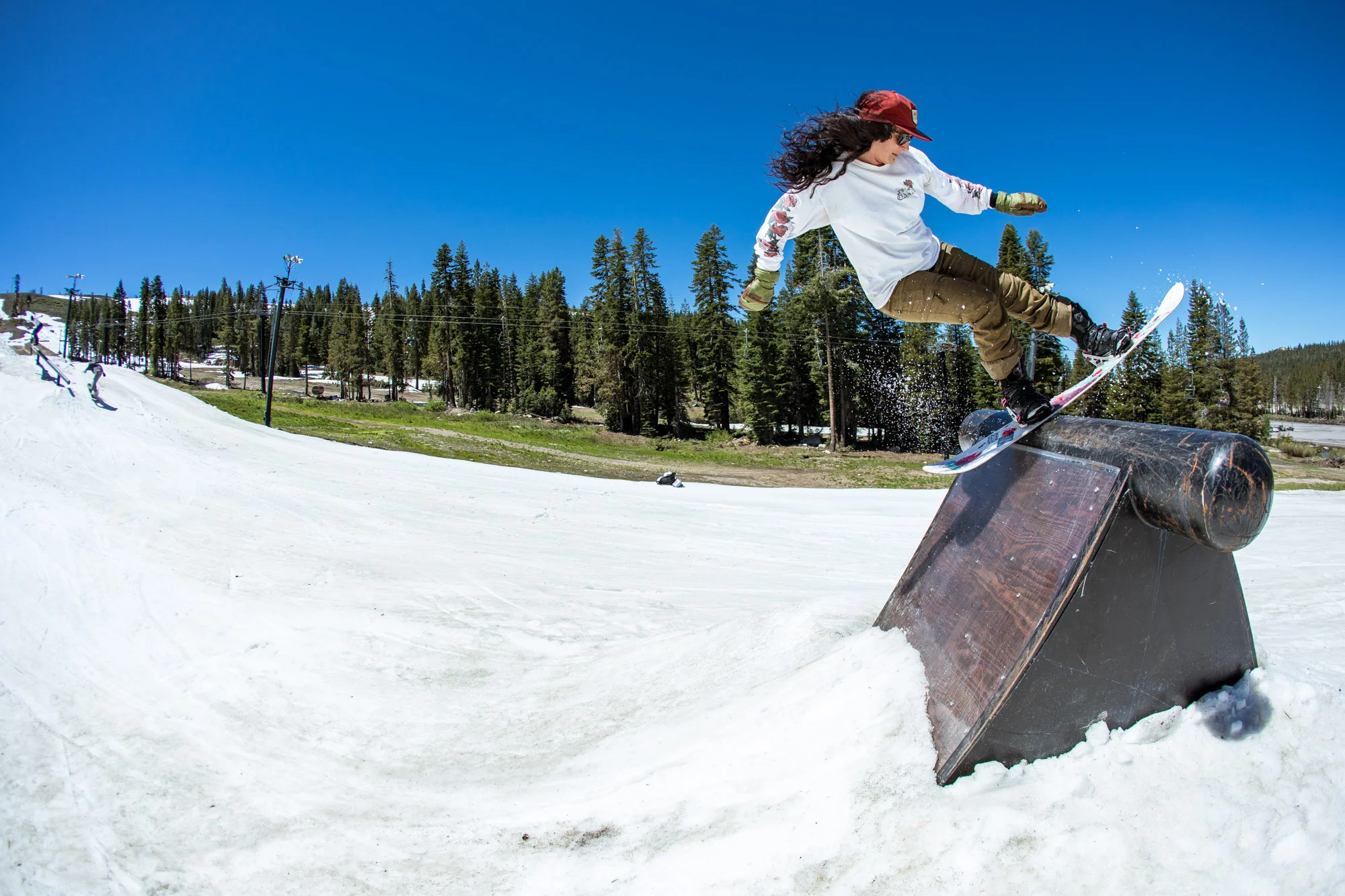 Coach Fancy Rutherford, summertime stall at Woodward Tahoe.