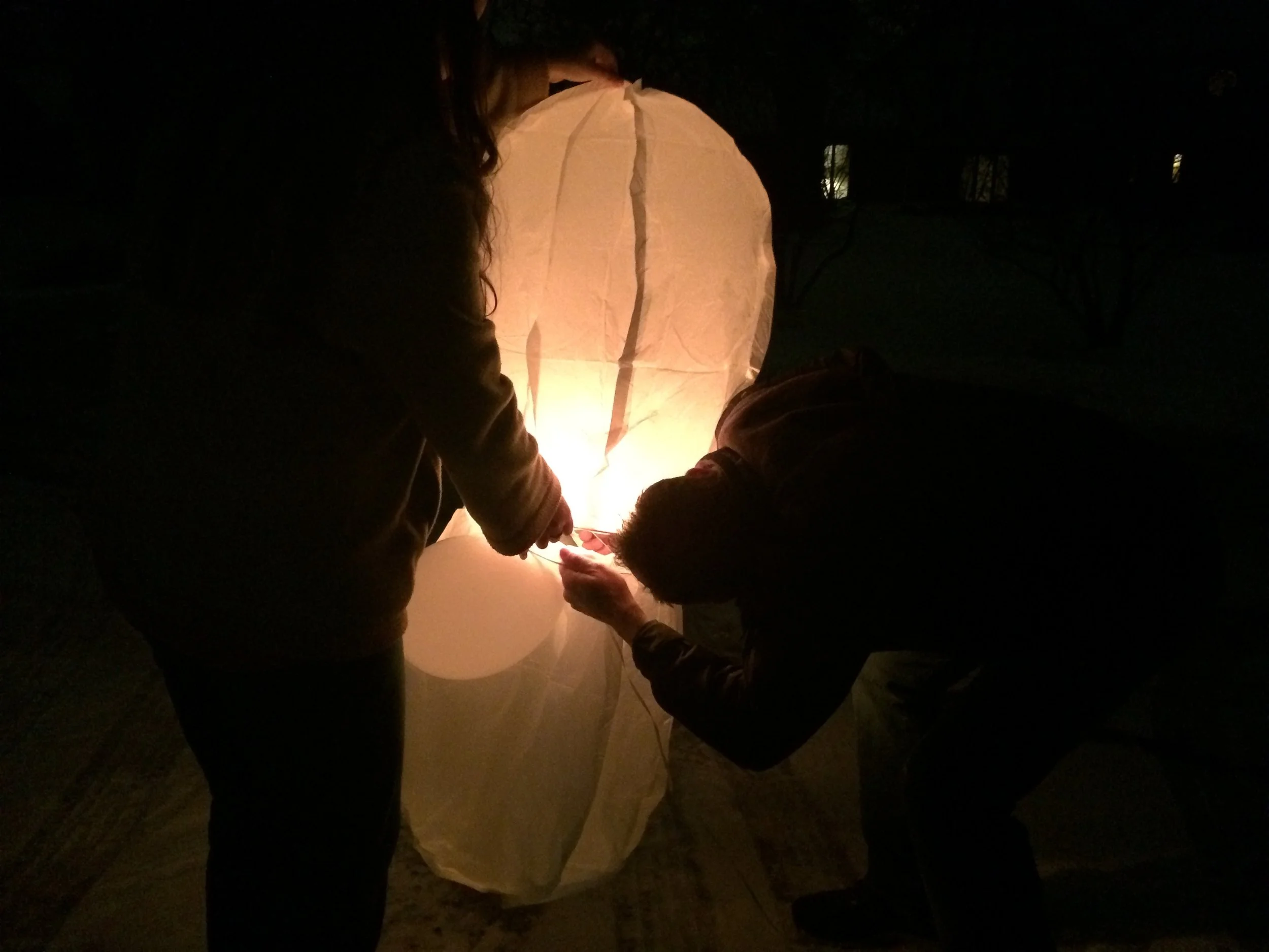 our lantern release for liam’s first birthday in heaven.