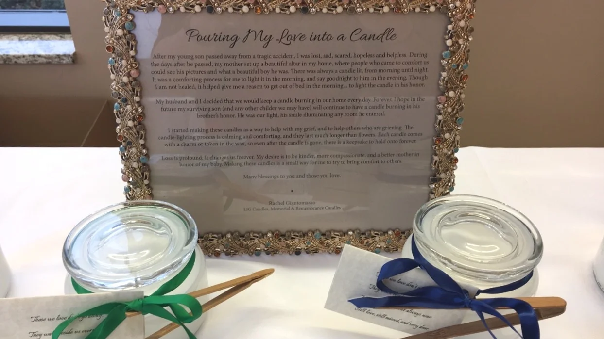 LJG Candles as part of a candle lighting ceremony for family members of organ donors.