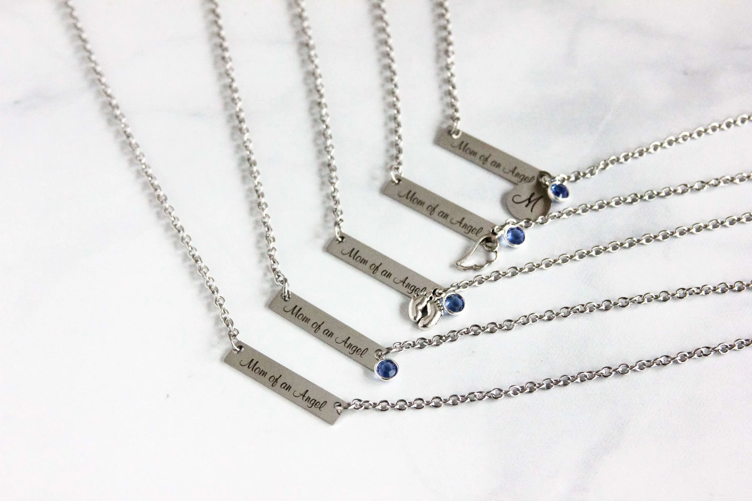 mom and dad memorial necklace