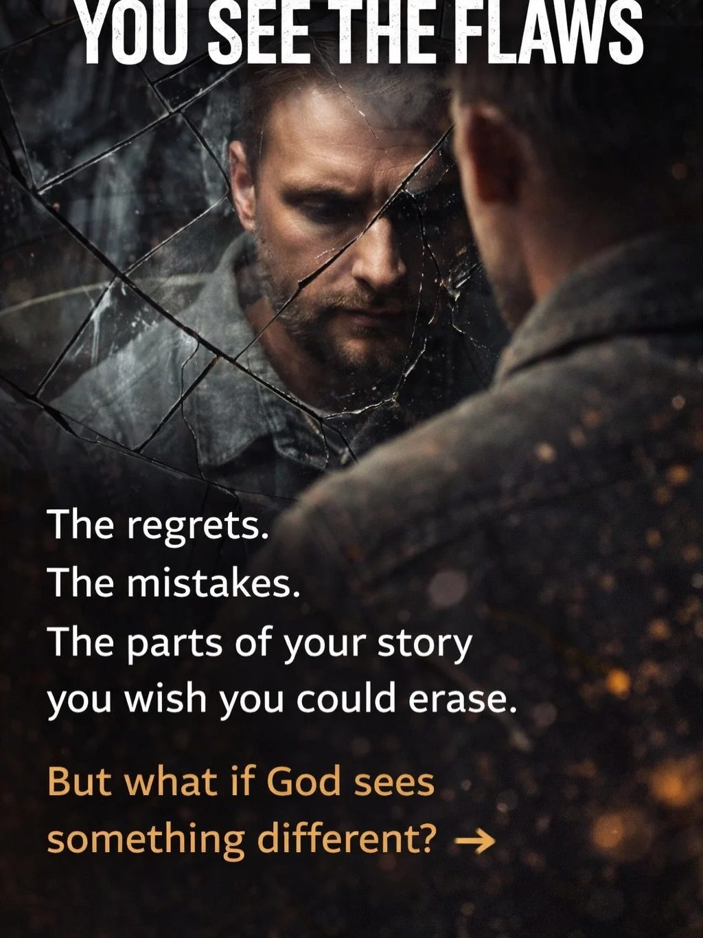 You see the flaws.

The mistakes.
The regrets.
The parts of your life you wish you could redo.

But God sees something different.

He sees the design.

Maybe you&rsquo;ve been thinking about going to church&hellip;
you just haven&rsquo;t taken the st