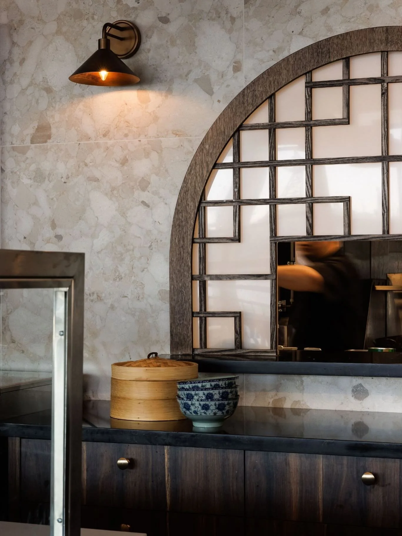 Tucked into the newly opened licensed food hall at Lonsdale Quay Market, our design for Heritage Asian Eatery&rsquo;s newest location shows how compact spaces can still feel elevated and unique. 
As a tenant improvement project, the focus was on crea