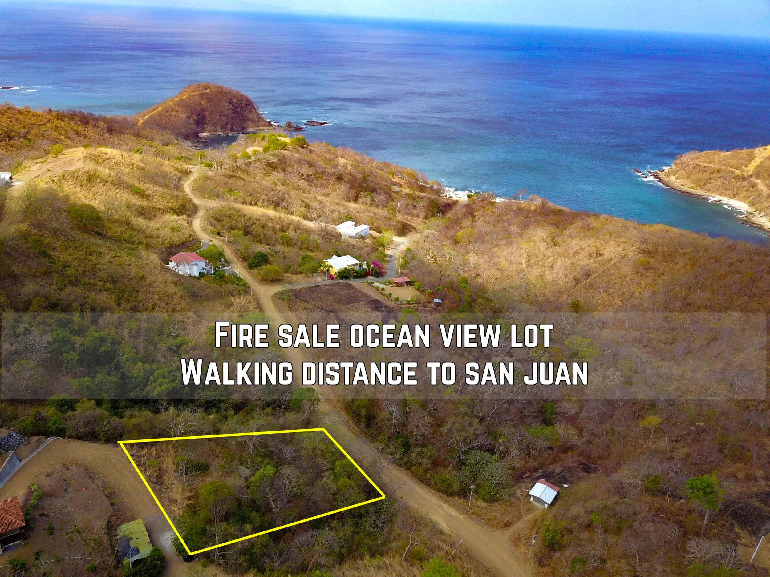 Fire Sale Ocean View Lot, Walking Distance to San Juan (Sold)