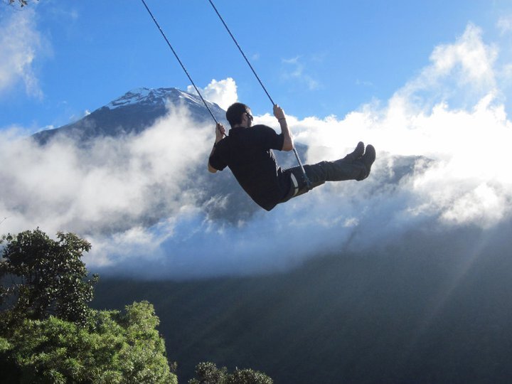 Rope swings in Ecuador