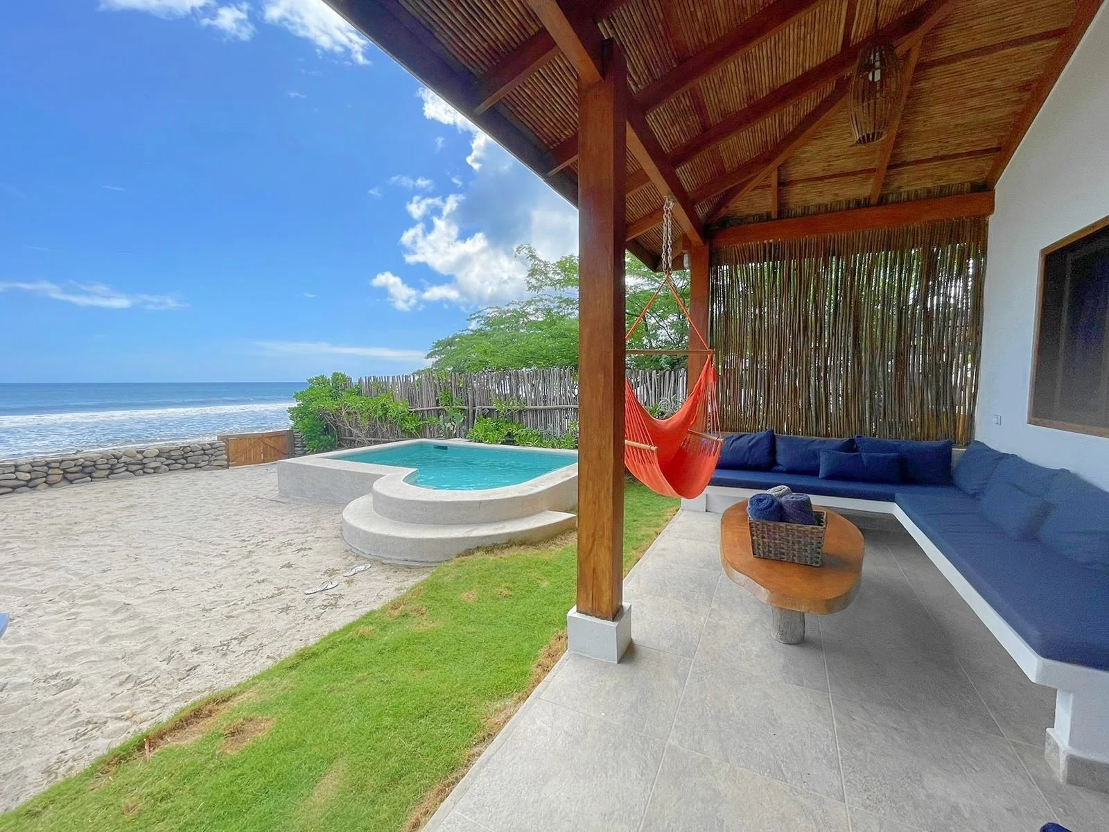 Beeachfront Oceanfrnt Home Hoose on the Sand For Sale Buy Jiquilete Popoyo Nicaragua 3.jpg
