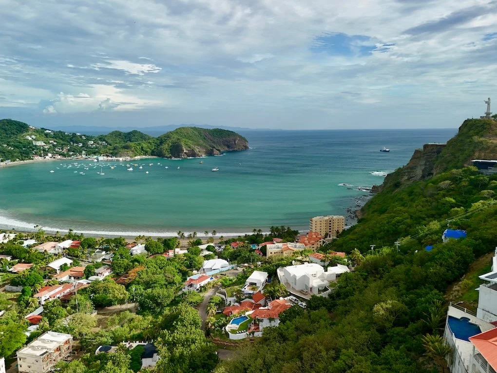 Pacific-marlin-san-juan-del-sur-Nicaragua-luxury-home-drone-aerial-view-for-sale-with pool-view-over-town.jpg