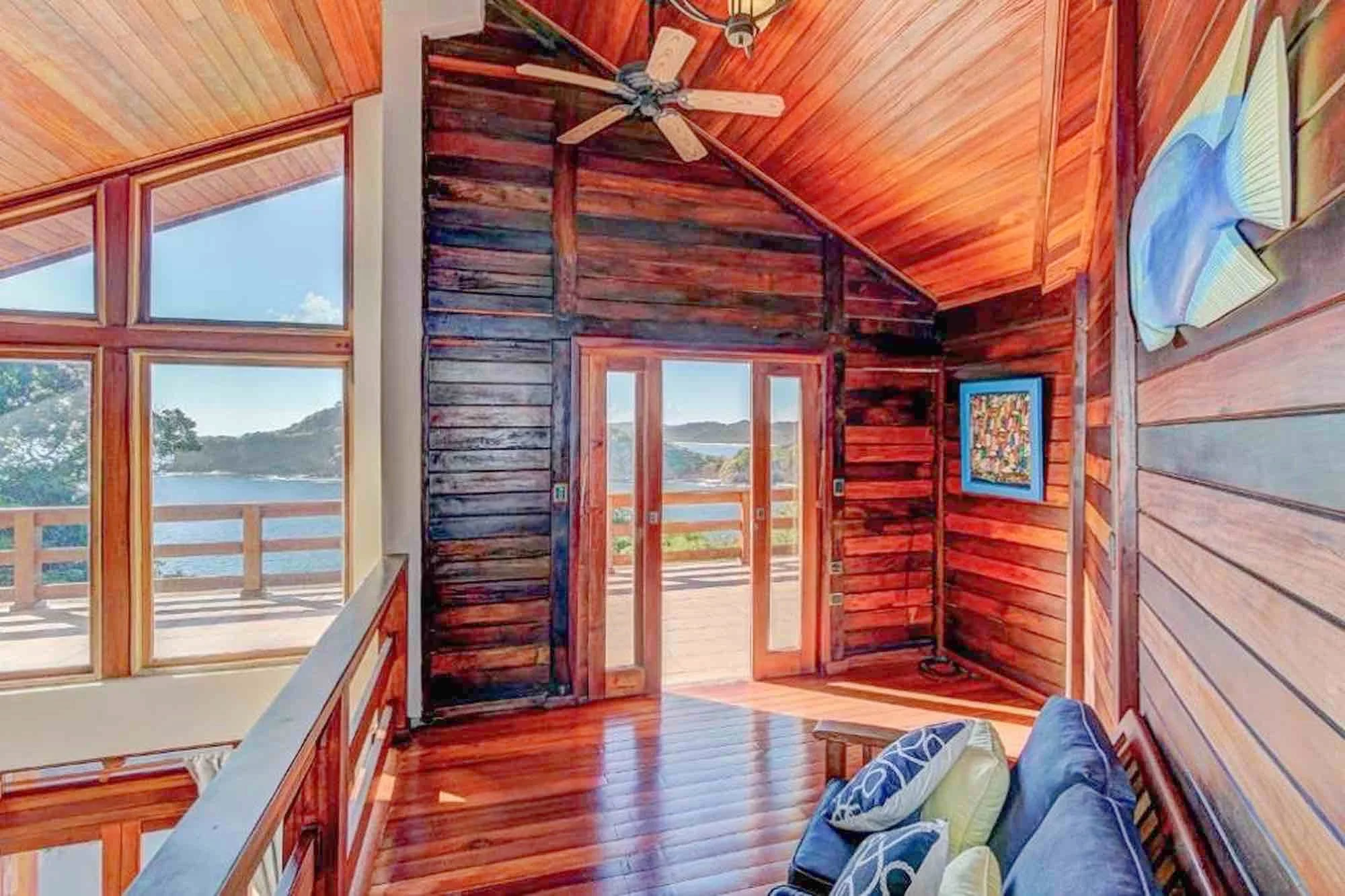 Furnished oceanfront home for sale in Redonda Bay, Popoyo, Tola, Nicaragua