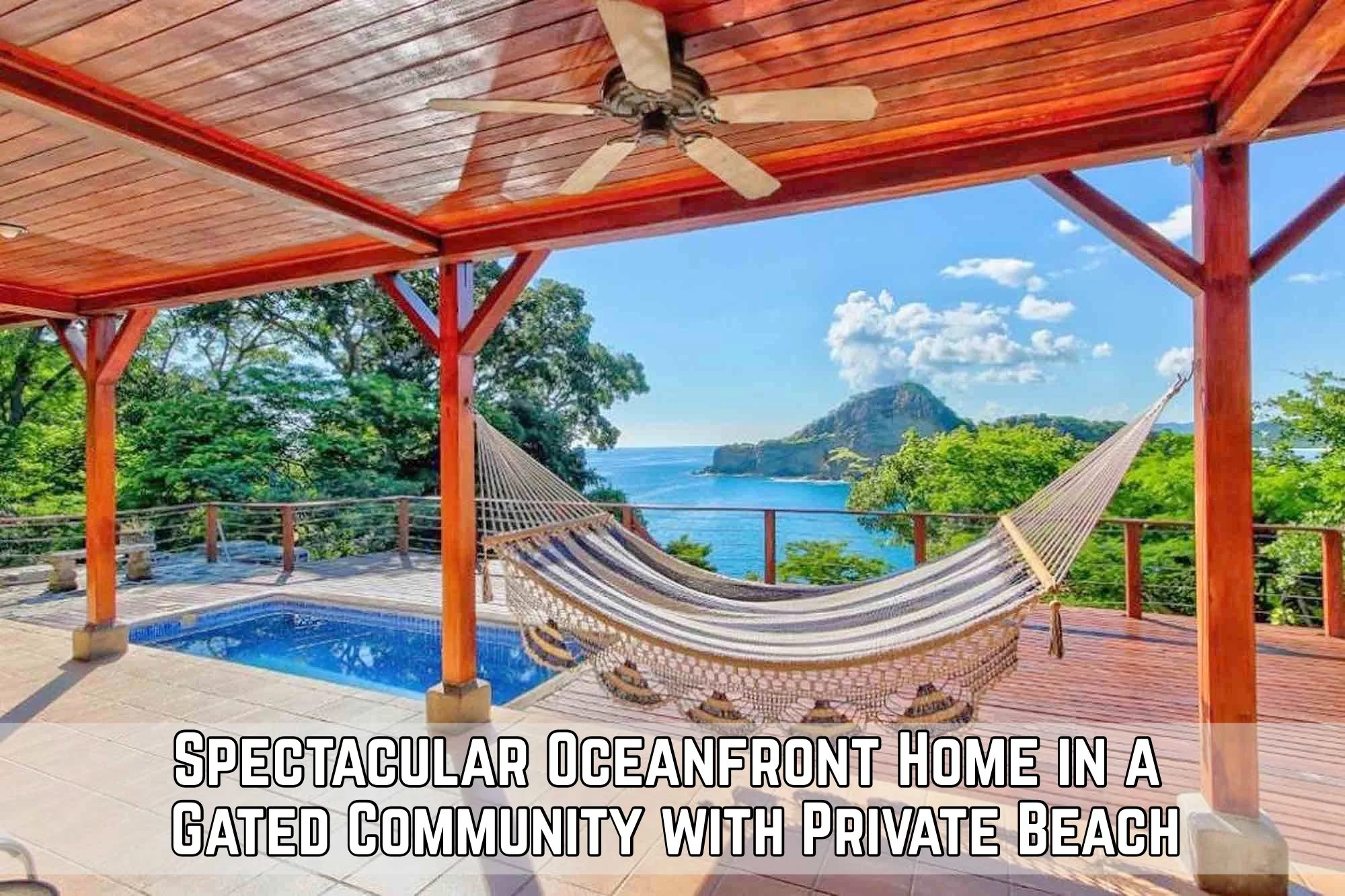 Oceanfront cliff home with a private pool in Redonda Bay, Nicaragua