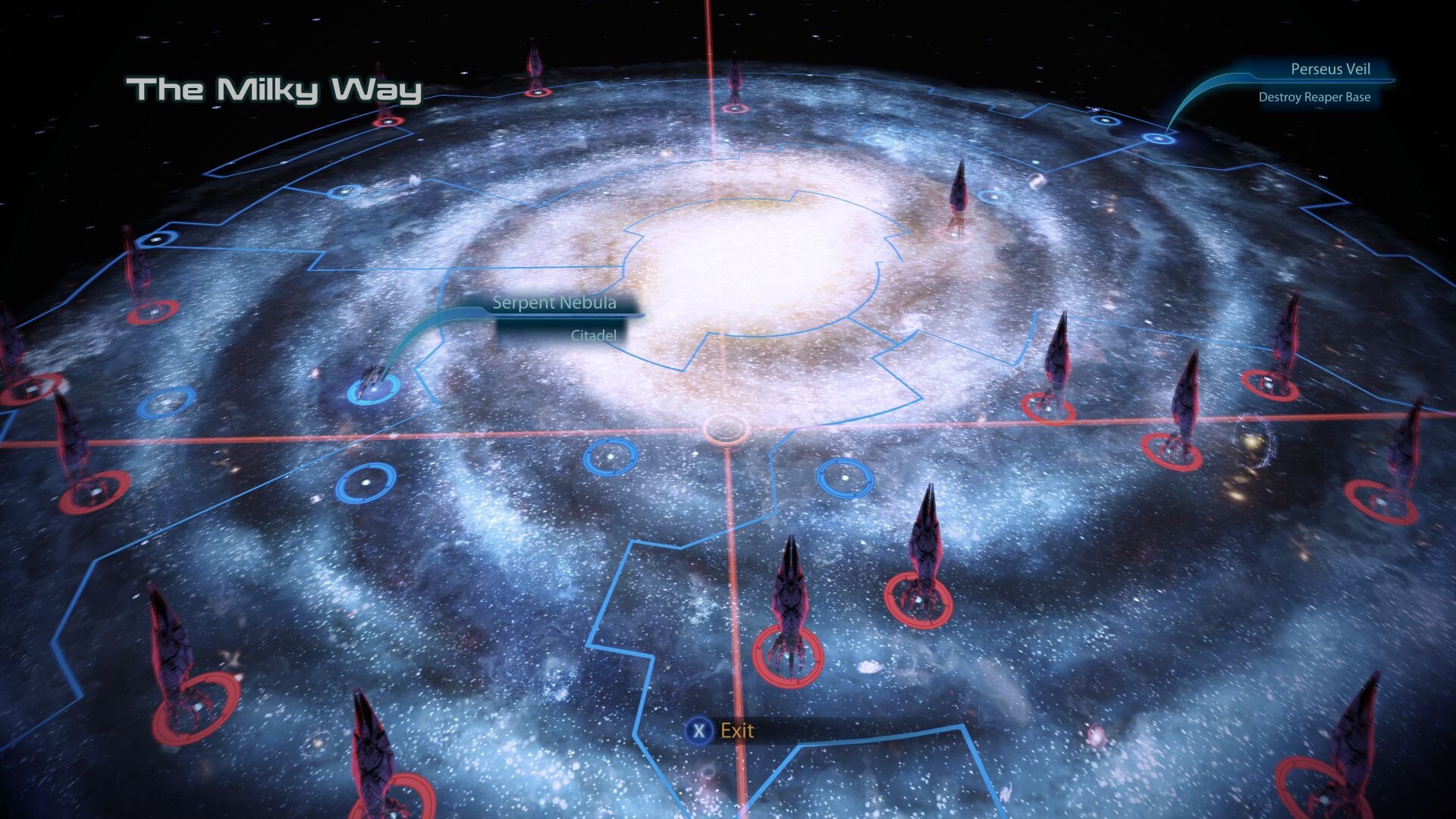 Mass Effect 3 - Reaper Chase in Galaxy Map 