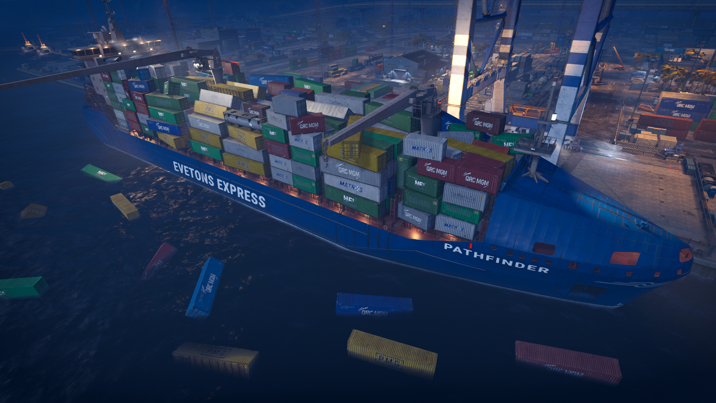 HAUL HEAVY-DUTY CARGO WITH MASSIVE MACHINES IN THE NEWEST GAMEPLAY TRAILER FOR SABER INTERACTIVE’S DOCKED!