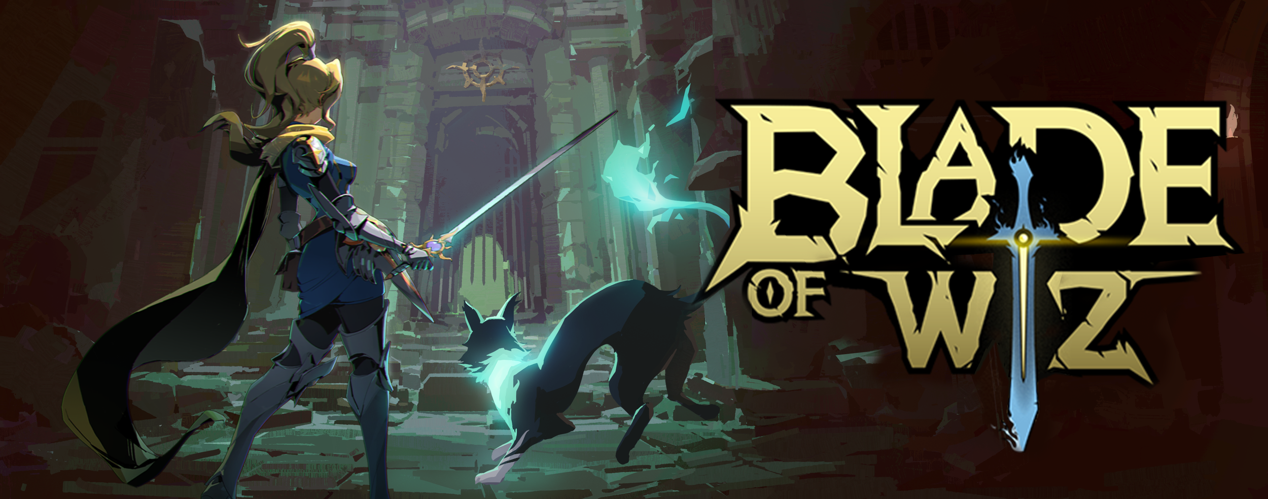 Cursed by magic, saved by a cat!  Blade of Wiz demo OUT NOW!