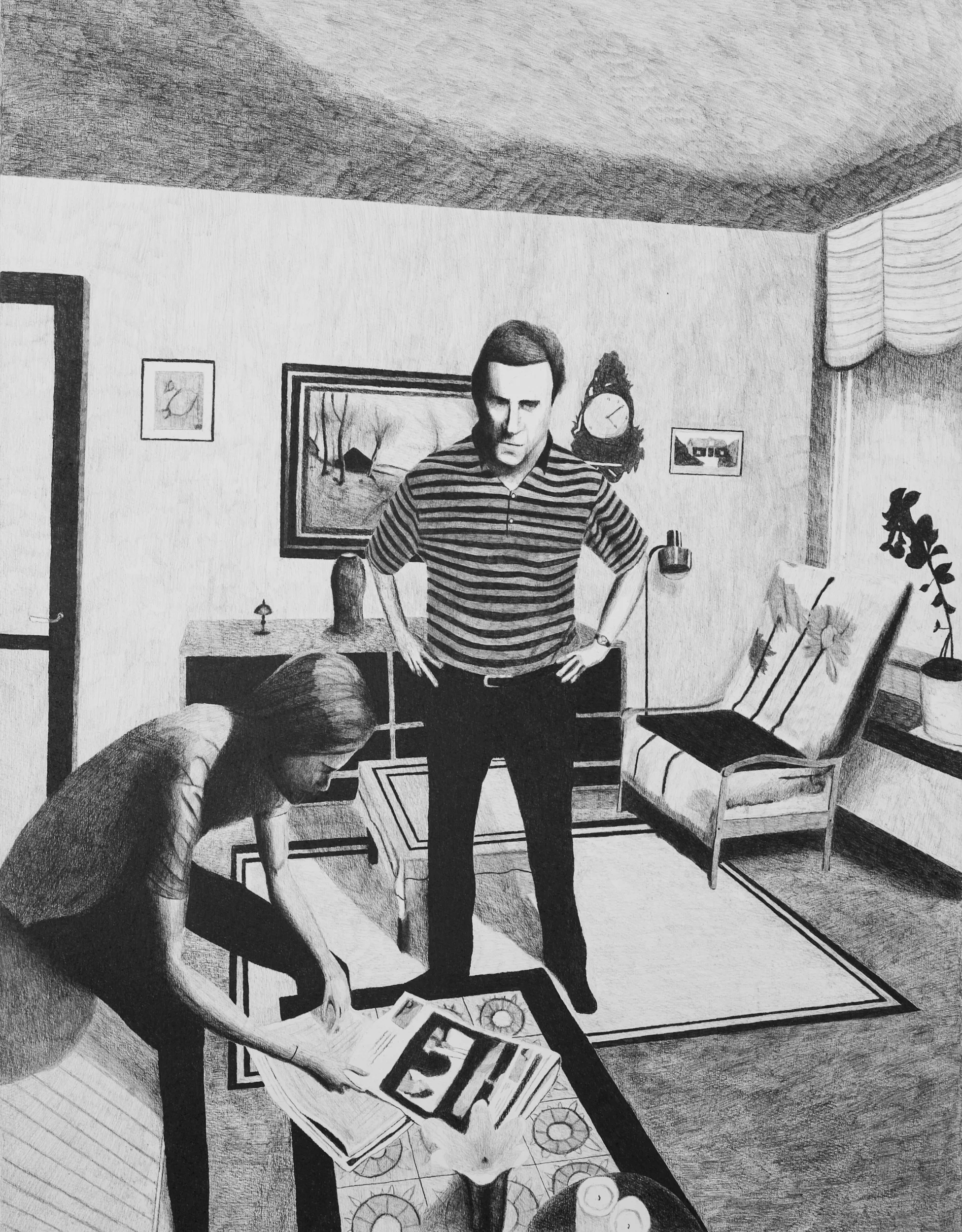A DEATH IN THE FAMILY / 2014 40x30cm / Pencil on Paper