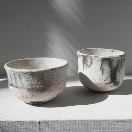 Naked raku cups