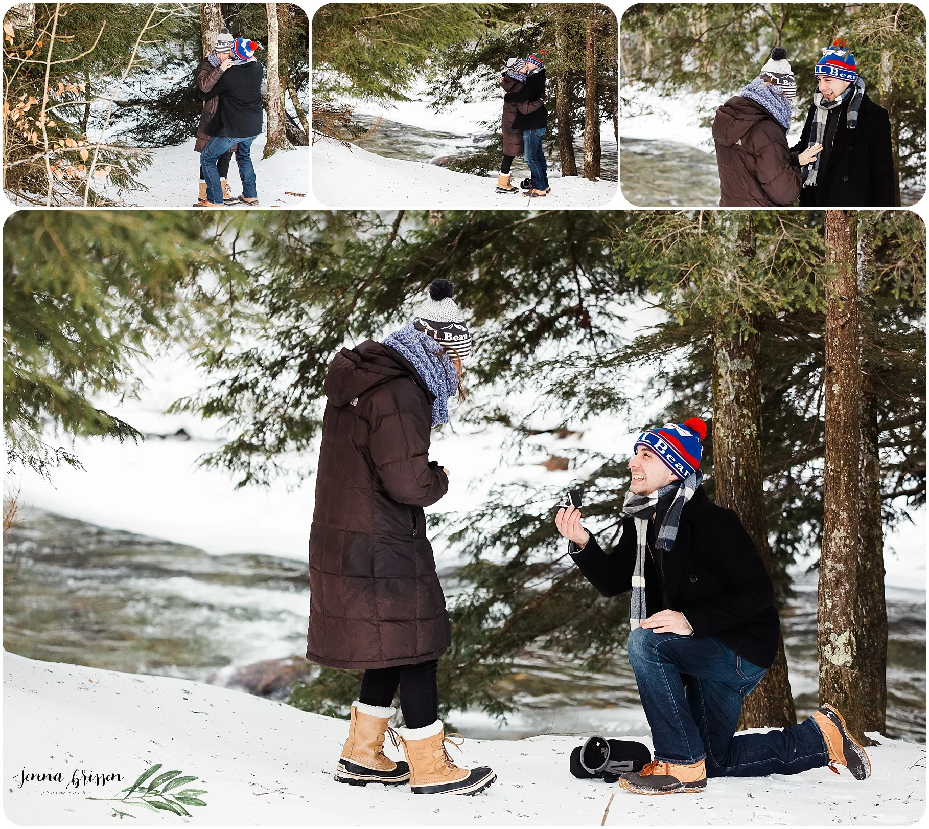 Proposal Photography Session - Stowe, Vermont - Jenna Brisson Photography