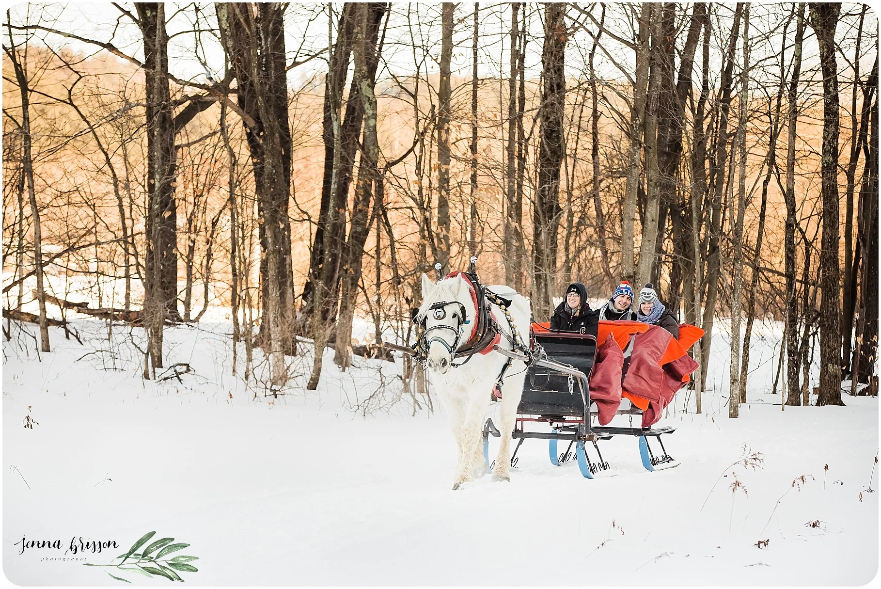 Vermont Winter Proposal Session - Stowe Vermont - Jenna Brisson Photography