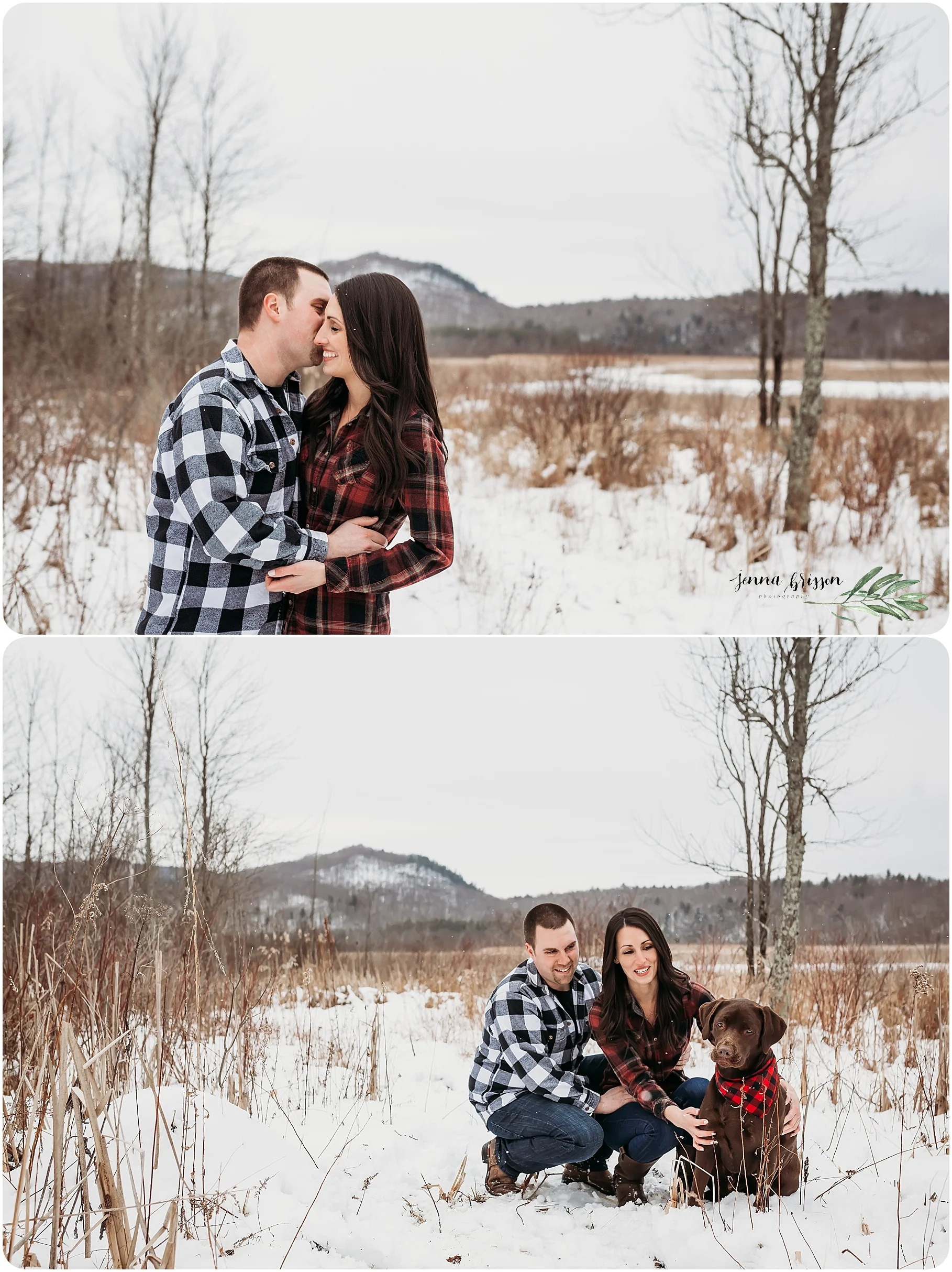 Winter Engagement Session Vermont
