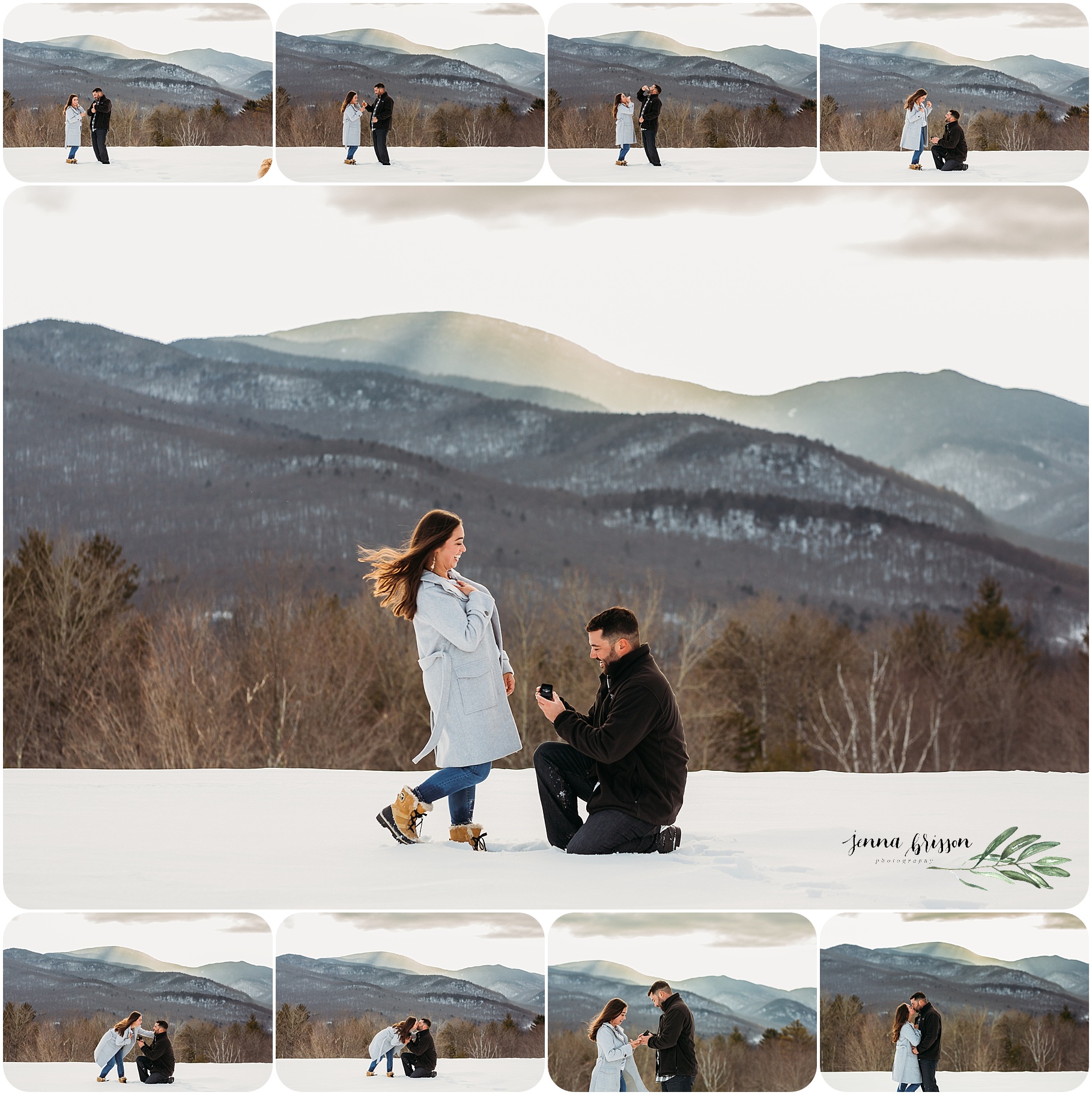 Surprise Proposal Photography Session Engagement Session Vermont Trapp Family Lodge - Jenna Brisson Photography - Romantic Vermont Proposal