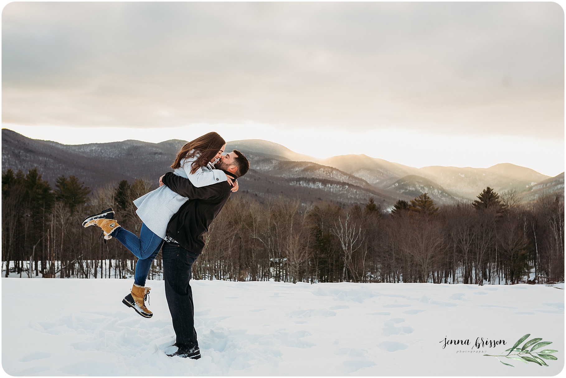 Mountain Engagement Session Vermont