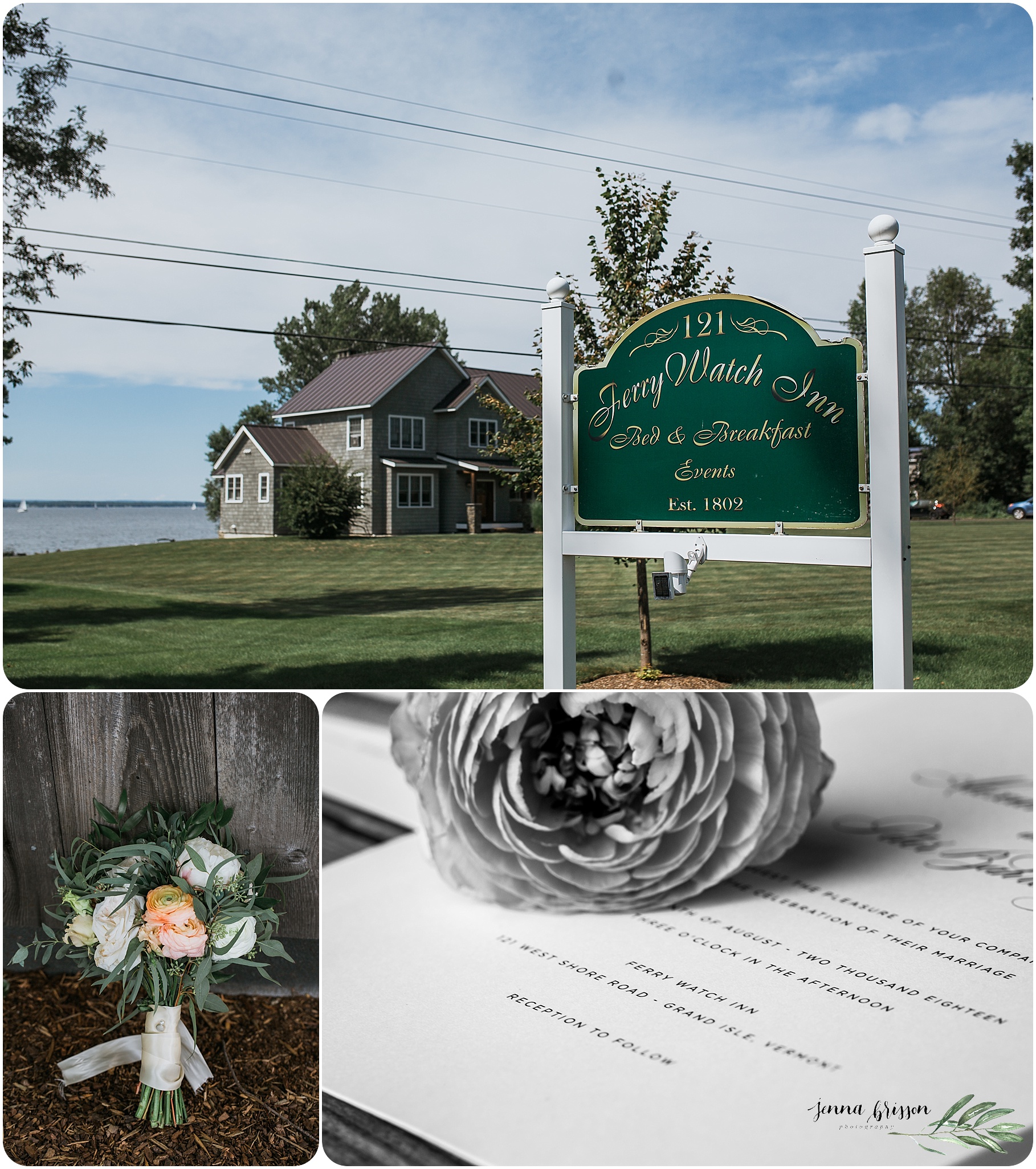Vermont Wedding Photography At The Ferry Watch Inn, Vermont