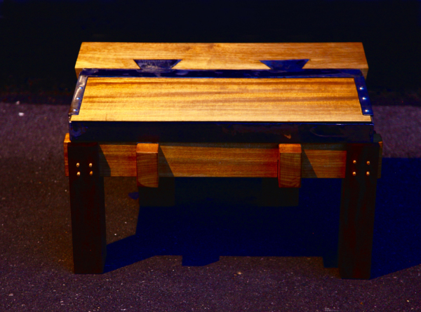 Metal Dovetail Joint Coffee Table