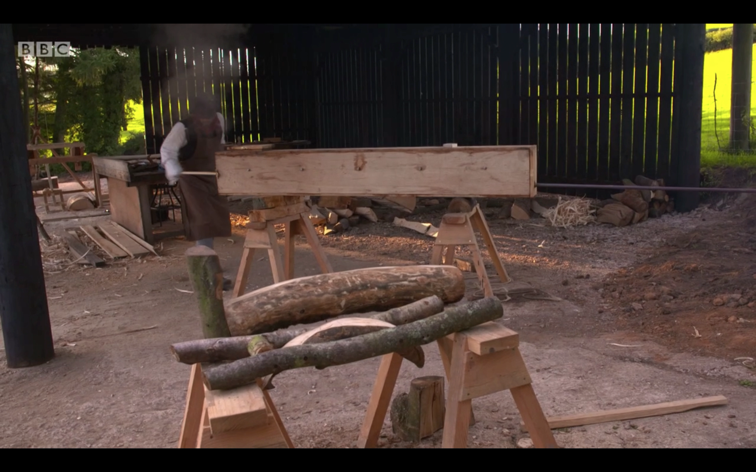 Putting spindles inside steam box