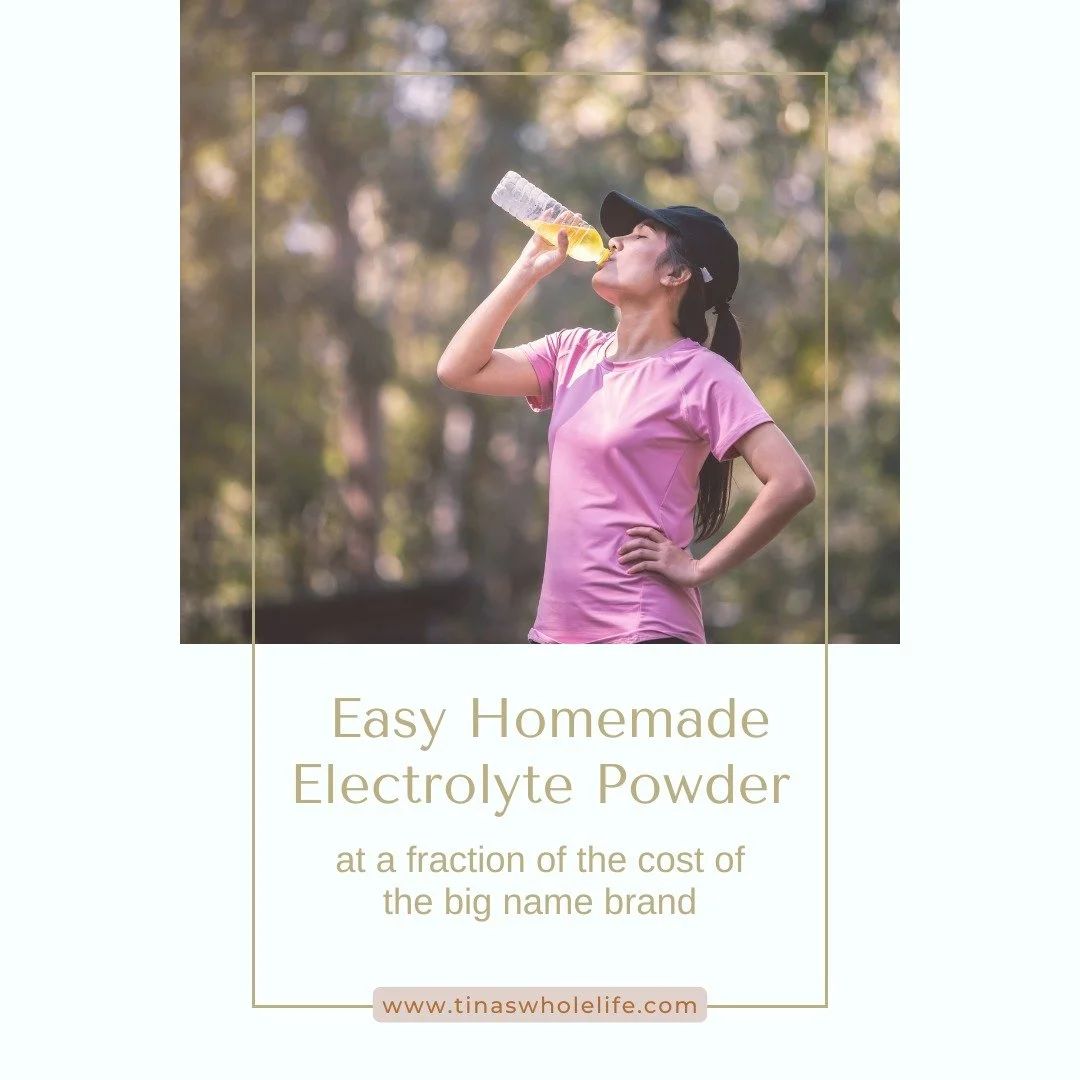 For the past few months I have been using home made electrolytes rather than purchasing them prepackaged. I've tested them out and they work great!

I did copy the recipe of a big name brand so they are exactly the same, just made by me. I've shared 