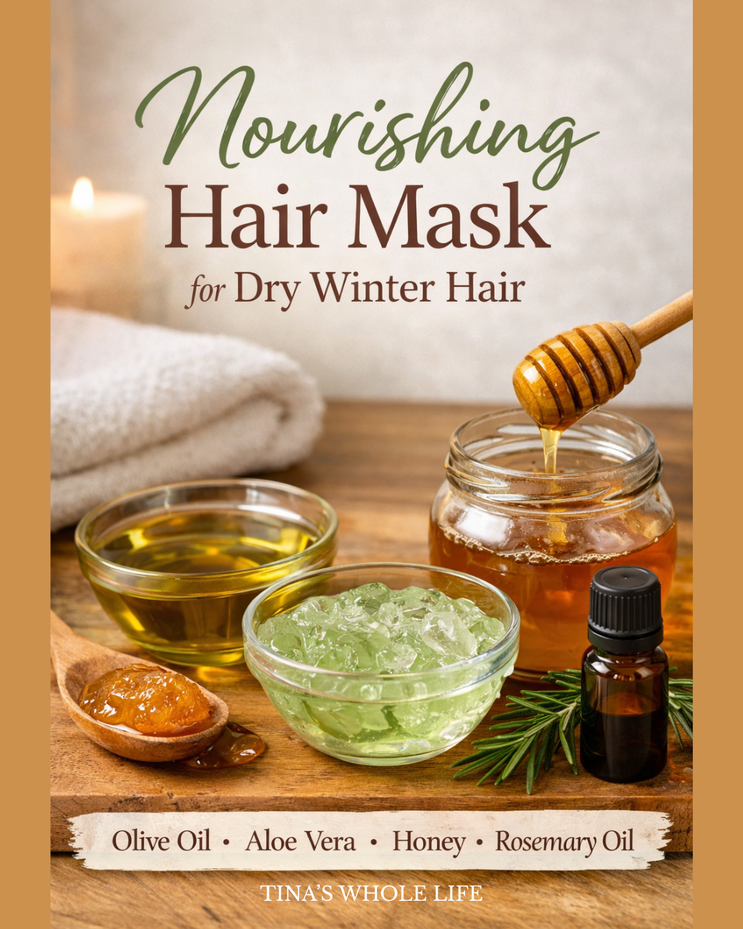 Nourishing Hair Mask for Dry Winter Hair