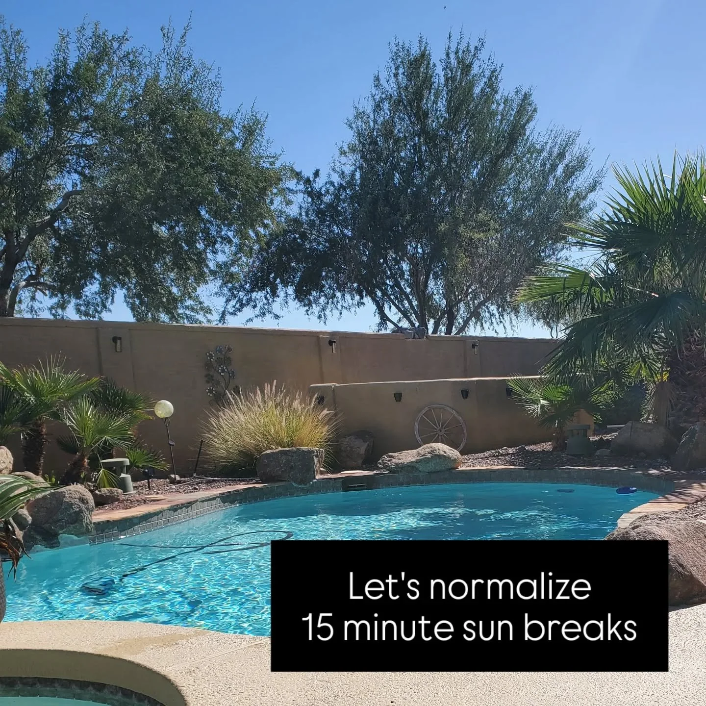 Let's normalize 15 minute sun breaks every day.

In 15 minutes sitting outside in the sun you can do so much for your overall health.

Without sunscreen or headphones (and if possible shoeless) sit outside in the sun. The sun has every spectrum of li