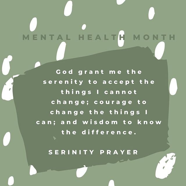 We return to this prayer time and time again. It&rsquo;s on the walls of our studio, and the corners of our hearts.🌿
-
#recovery #recoveryispossible #mentalhealthawareness #mentalhealthrecovery #mentalhealthmonth #recoveryjourney #nonprofit #nonprof