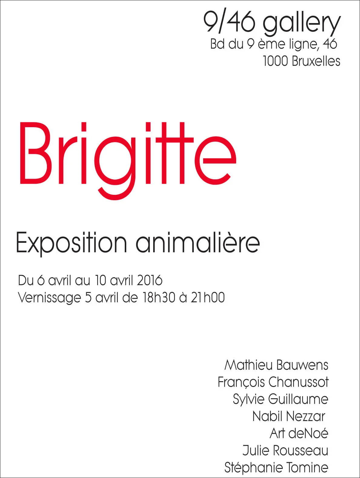 Avril 2016 - Brigitte - Bruxelles