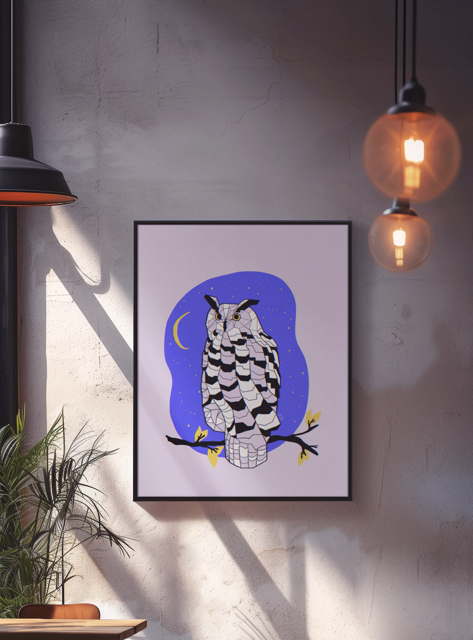 Owl // 30x40cm art print