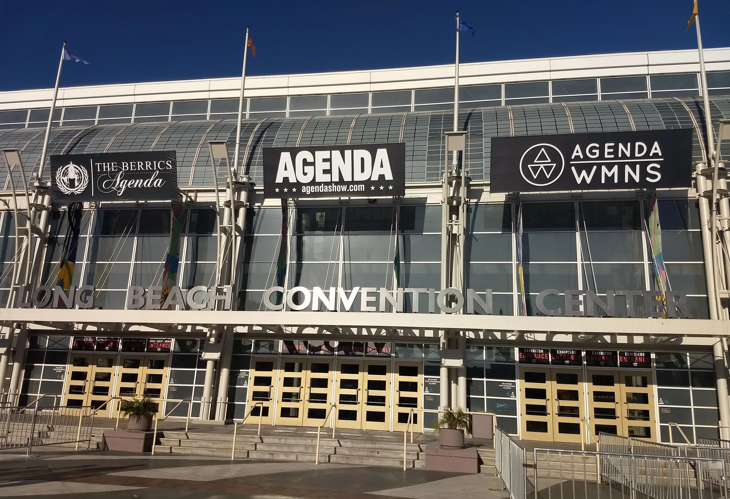 Long Beach Convention Center during golden hour, day before Agenda Show 2018.